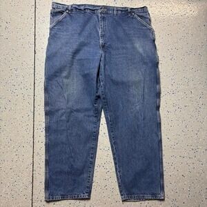 Wrangler Carpenter Jeans Mens 46x32 (46x31) Relaxed Fit Workwear Utility Denim